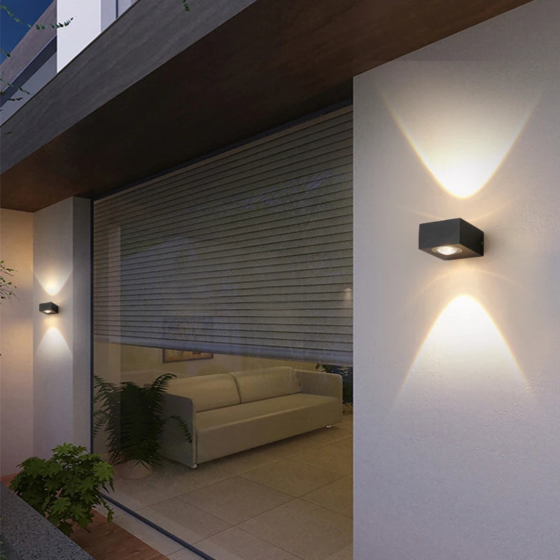 Dual Head Outdoor Wall Light