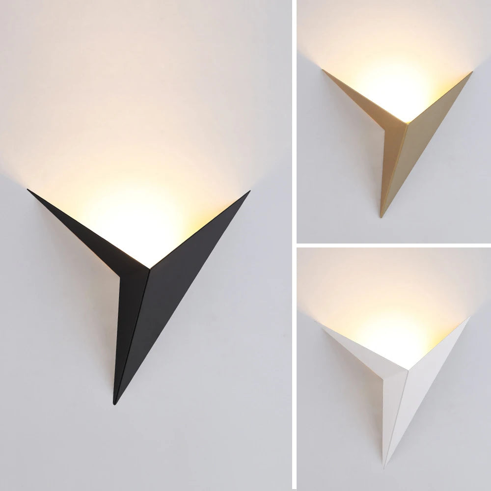 Minimalist Triangle Shape Wall Lamps