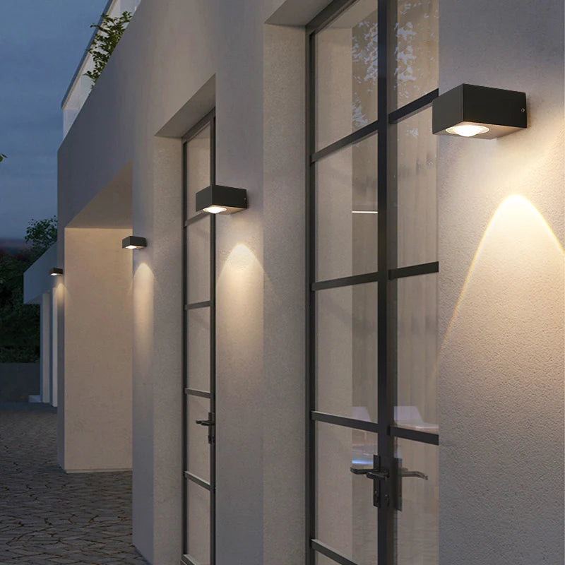 Dual Head Outdoor Wall Light