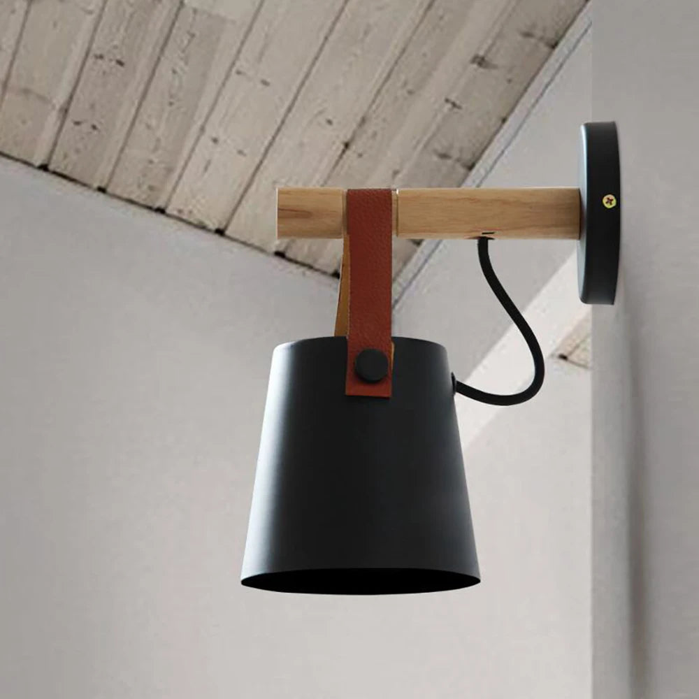 Nordic Belt Wood Wall Lights