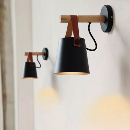 Nordic Belt Wood Wall Lights