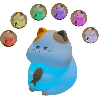 Rechargeable Greedy Cat Night Light