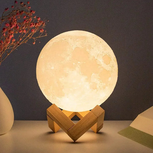 Battery Powered LED Moon Lamp