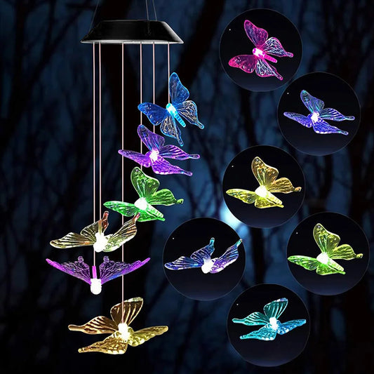 Solar Wind Butterfly Lamp