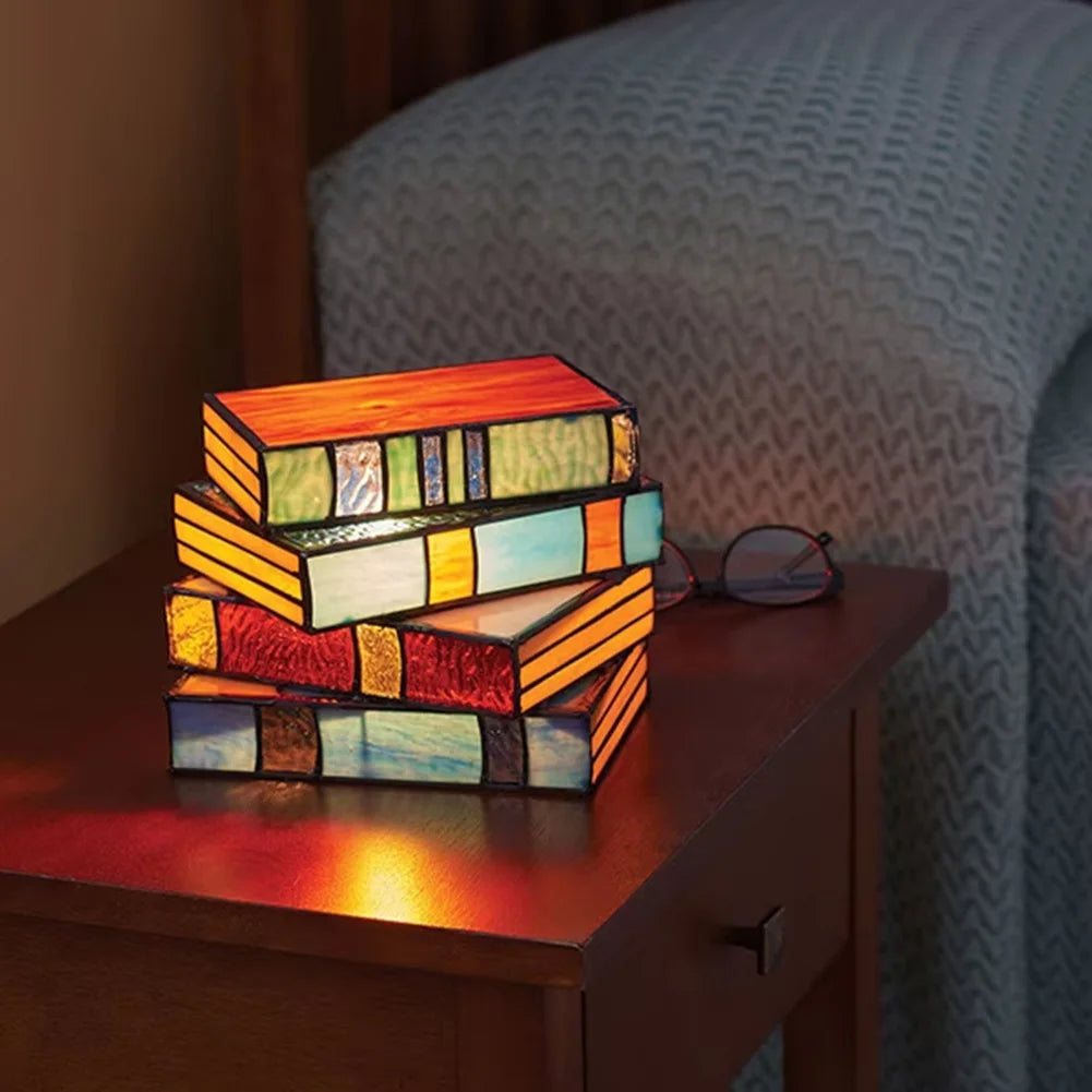 Stacked Book Shape Light