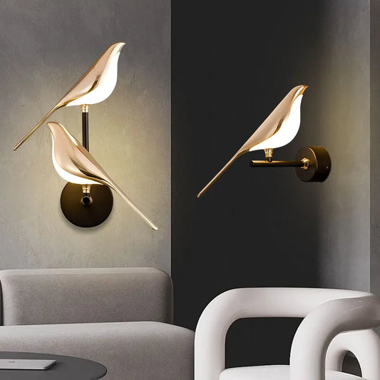 Creative Bird 360° Rotatable LED Wall Lamp