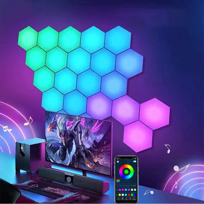 Remote Control Hexagonal Night Light