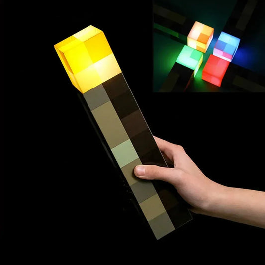 Mine-Craft Brownstone Torch Lamp