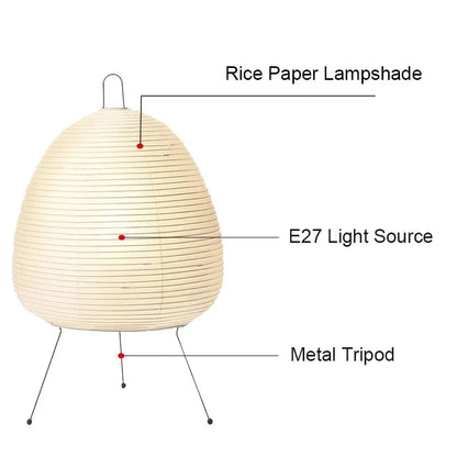 Wabi-Sabi Wind Rice Paper Lamp