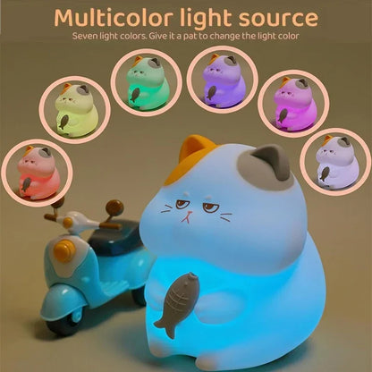 Rechargeable Greedy Cat Night Light