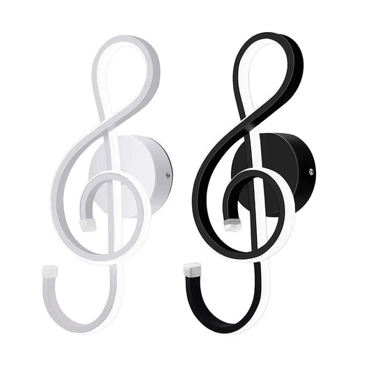 Musical Note Design Wall Lamp