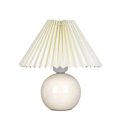 Pleated Ceramic Table Lamp