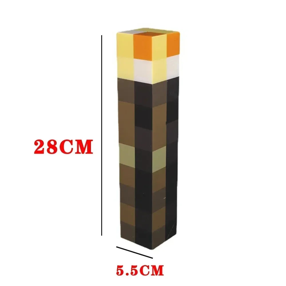 Mine-Craft Brownstone Torch Lamp