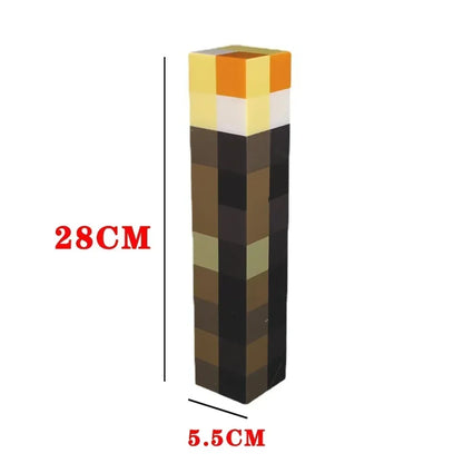 Mine-Craft Brownstone Torch Lamp