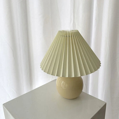 Pleated Ceramic Table Lamp