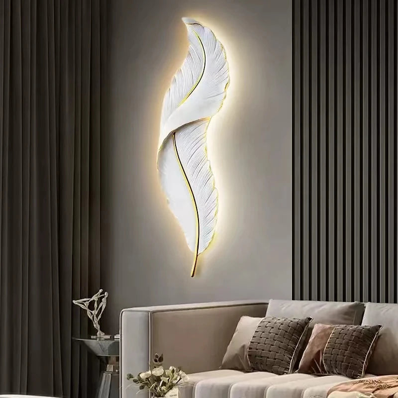 Modern Feather Wall Lamps