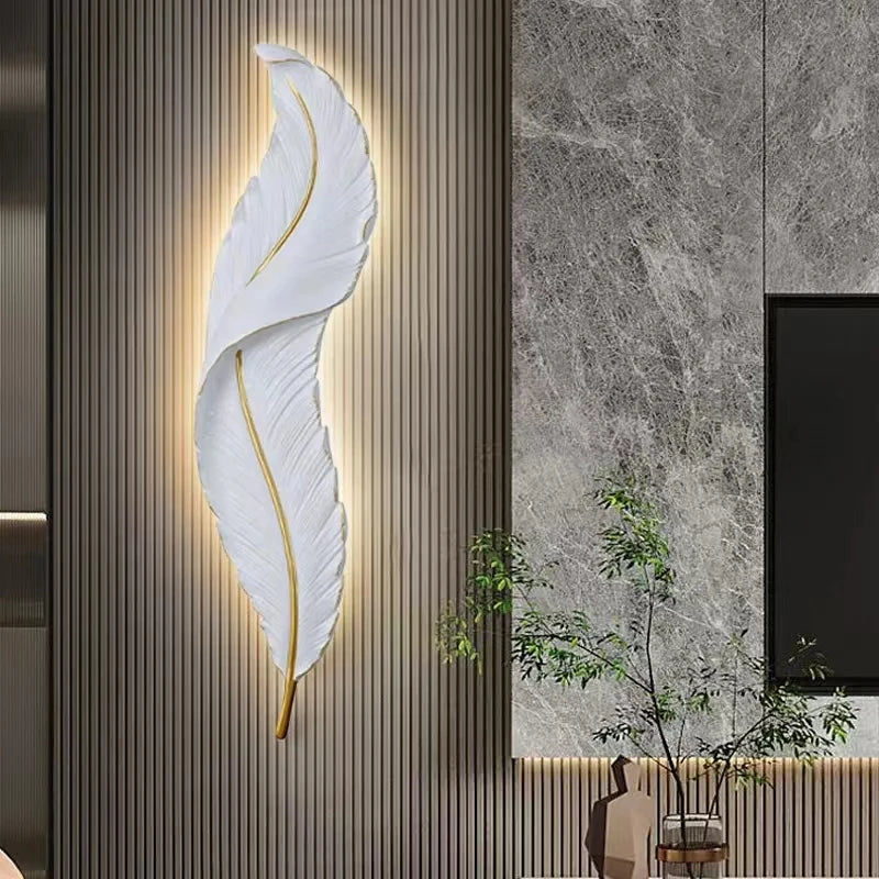 Modern Feather Wall Lamps