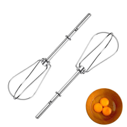 2pcs Stainless Steel Mixing Rods Blender Head Eggs Cream Flour Cake Stirrer Whisk For KHM2B W10490648 KHM926 Hand Mixer Beaters
